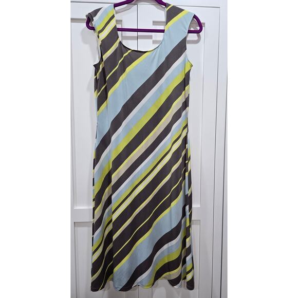 Merona Striped Sleeveless Midi Dress - Medium - Picture 9 of 16